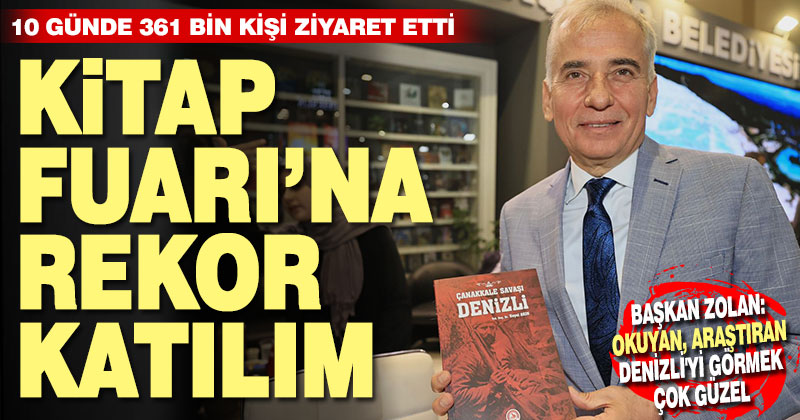 Denizli Büyükşehir Belediyesi 5. Kitap Fuarı rekor katılımla tamamlandı