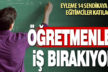 Öğretmenler 2 Kasım’da iş bırakıyor