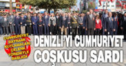 Denizli’yi cumhuriyet coşkusu sardı
