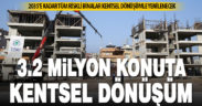 Türkiye genelinde 3 milyon 200 bin konut, kentsel dönüşümle yenilendi