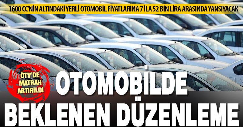 Otomobilde ÖTV matrah limiti arttı