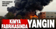 Kimya fabrikasında yangın çıktı