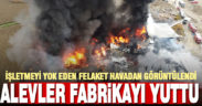 Alevler kimya fabrikasını yuttu
