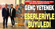 Denizlili genç ressam Çağlar Tağcı, Berlin’de sergiye katıldı