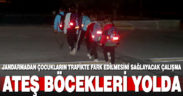 Jandarmadan çocukların trafikte fark edilmesini sağlayacak çalışma