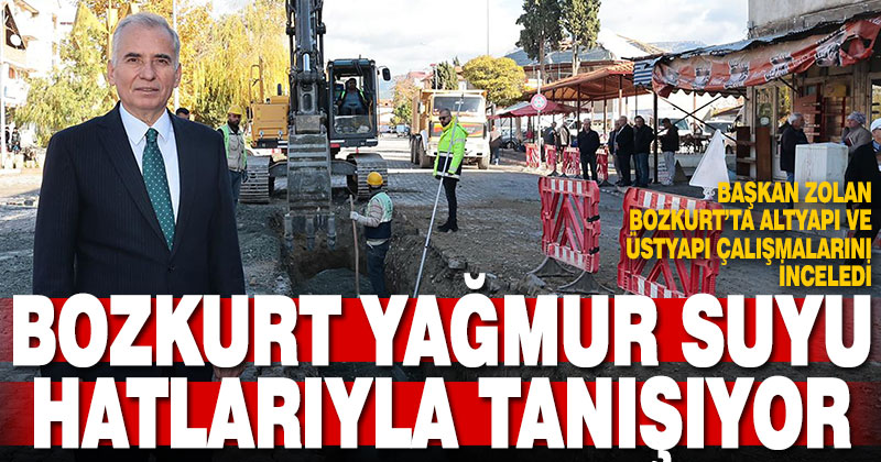 Bozkurt yağmur suyu hatlarıyla tanışıyor