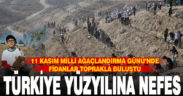11 Kasım Milli Ağaçlandırma Günü’nde fidanlar toprakla buluştu