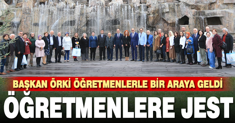 Başkan Örki öğretmenleri unutmadı