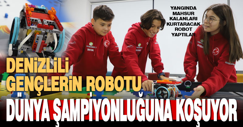 Geliştirdikleri yapay zekaya sahip robotla Türkiye birincisi olan robot takımı, olimpiyatlarda dünya şampiyonluğu hedefliyor