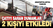 Denizli’de apartmanın çatı katında çıkan yangın söndürüldü