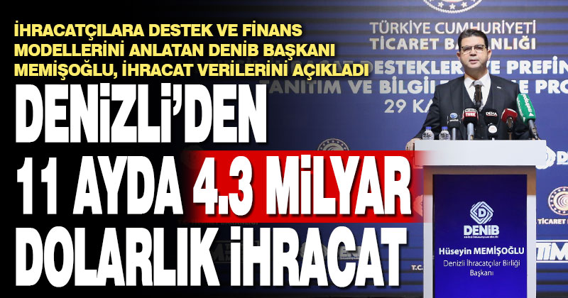 Denizli’de ihracatçılara destek ve finans modelleri anlatıldı