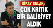 Altaş Denizlispor Teknik Direktörü Giray Bulak: “Çok kritik bir galibiyet aldık”