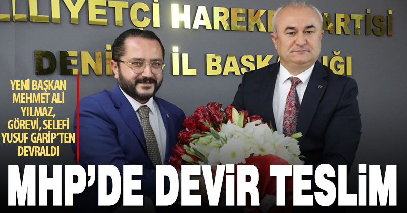 MHP’de bayrak değişimi yapıldı: Garip, görevi Yılmaz’a devretti
