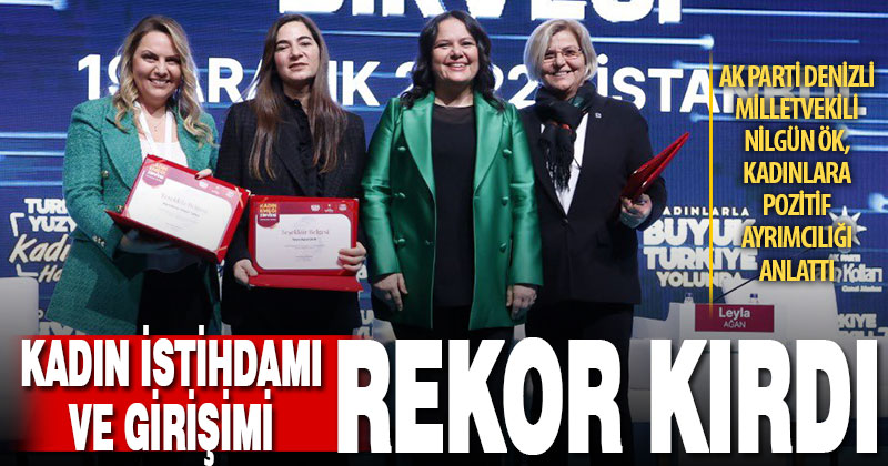 Ak Parti Milletvekili Nilgün Ök’ten “kadınlara pozitif ayrımcılık” açıklaması