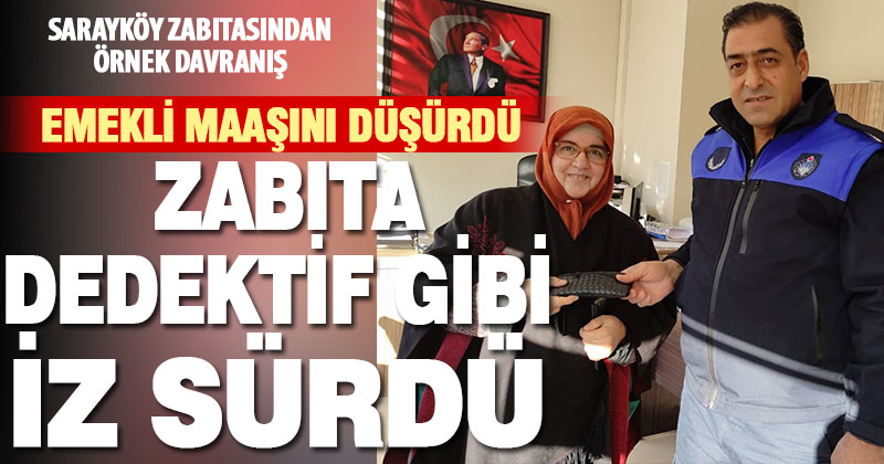 Dedektif gibi iz süren zabıta, kayıp cüzdanı kısa sürede sahibine ulaştırıldı