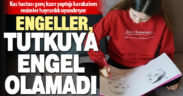 Polinöropati hastası genç kızın yaptığı karakalem resimler hayranlık uyandırıyor