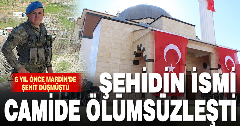 TOKİ’nin Çal’da yaptığı camiye 6 yıl önce şehit edilen uzman çavuşun adı verildi