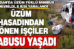 Buldan’da devrilen minibüsteki 8 kişi yaralandı