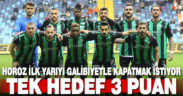 Denizlispor ilk yarıyı galibiyetle tamamlamak istiyor