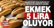 Fırıncılar Odası ekmeğin 5 lira olmasını istedi
