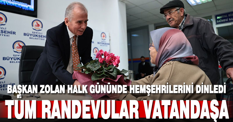 Başkan Zolan halk gününde hemşehrilerini dinledi