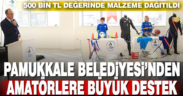 Pamukkale Belediyesi’nden amatör kulüplere malzeme desteği