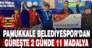 Pamukkale Belediyespor’dan güreşte 2 günde 11 madalya