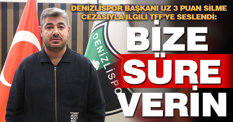 Denizlispor puan silme cezasıyla ilgili federasyondan süre istiyor