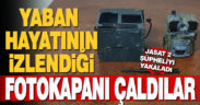 Denizli’de yaban hayatının izlendiği fotokapanı çalan 2 kişi yakalandı