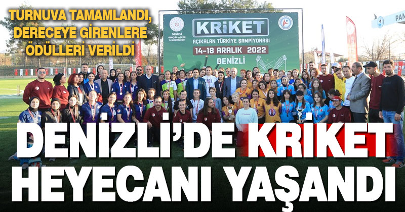 Kadınlar Kriket Açık Alan Şampiyonası Denizli’de yapıldı