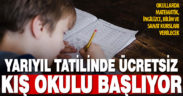 Yarıyıl tatilinde ilk kez “kış okulları” hayata geçiriliyor