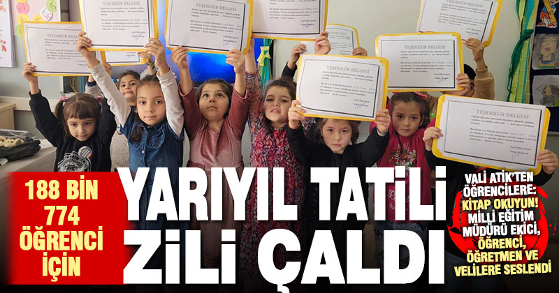 Denizli’de 188 binden fazla öğrenci için yarıyıl tatili başladı
