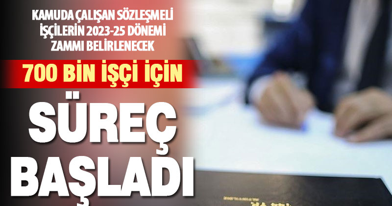 700 bin kamu işçisinin sözleşme süreci başlıyor