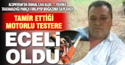 Motorlu testereden fırlayan parça can aldı