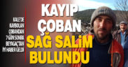 Kayıp engelli çoban 7 gün sonra sağ bulundu