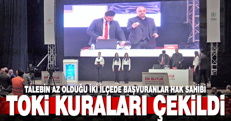Denizli’de yapılacak 3 bin 150 konuttan 2 bin 837’sinin hak sahibi belirlendi