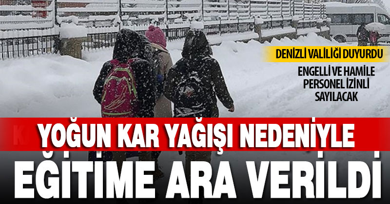 İl genelinde okullar tatil edildi