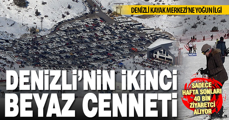 Denizli Kayak Merkezi hafta sonu 40 bin misafir ağırlıyor