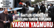 Pamukkale Belediyesi’nin yardım çağrısı kısa sürede yanıt buldu: 2 tır yardım gönderildi