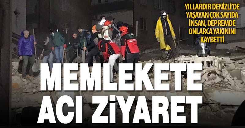 Onlarca Denizlili, depremde yakınını kaybetti: Memlekete acı ve zorunlu ziyaret