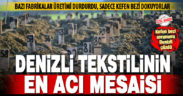 Denizli’deki birçok fabrika ve atölye, deprem bölgesi için kefen bezi üretiyor