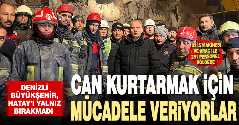 Denizli Büyükşehir, Hatay’ı yalnız bırakmadı