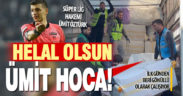 Süper lig hakemi Ümit Öztürk, depremzedelerin yaralarını sarıyor