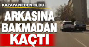 Trafik magandası kazaya sebep olup kaçtı