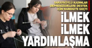 Sarayköylü kadınlar depremzedeler için kışlık giysi örüyor