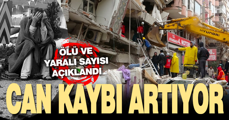 Depremde can kaybı ve yaralı sayısı artıyor