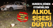 Denizli’de aydınlatma direğine çarpıp takla atan otomobilin sürücüsü ağır yaralandı