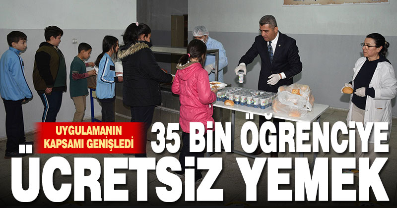 35 bin öğrenciye ücretsiz yemek