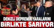 Başkan Zolan ve Vali Atik afetzedeler ile buluştu