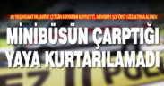 Minibüsün çarptığı yaşlı kadın kurtarılamadı